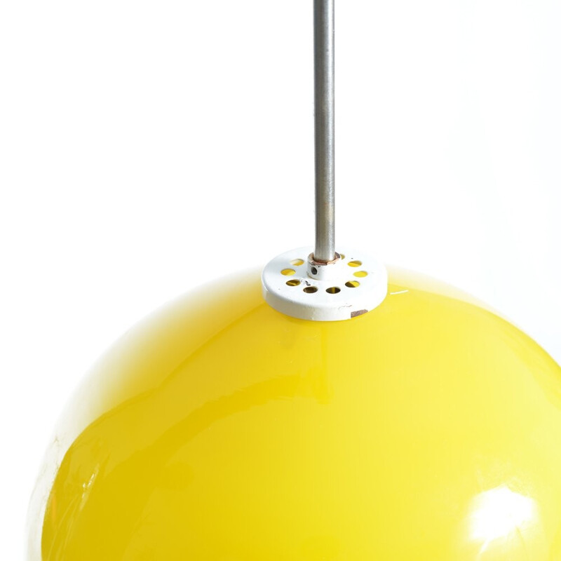 Yellow Napako ceiling light - 1960s