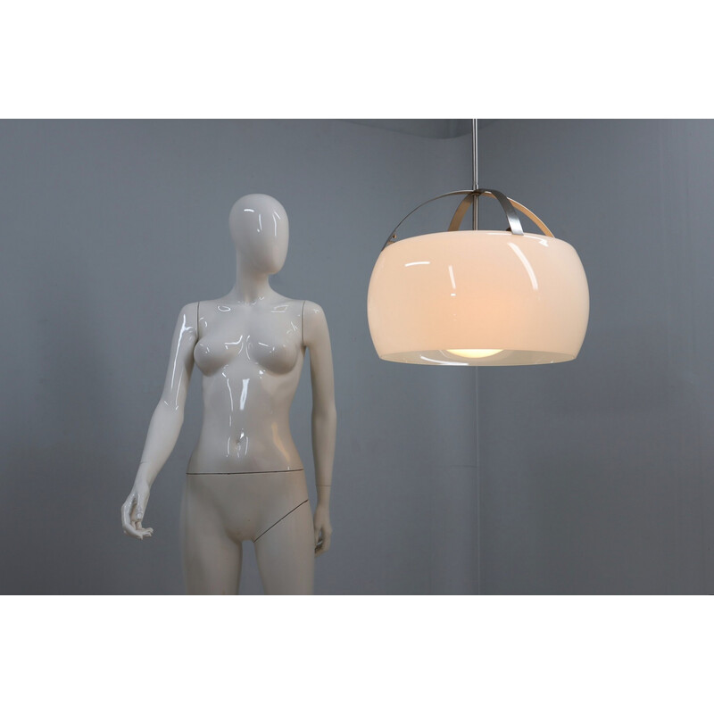 Vintage Omega pendant lamp by Vico Magistretti for Artemide, 1960s