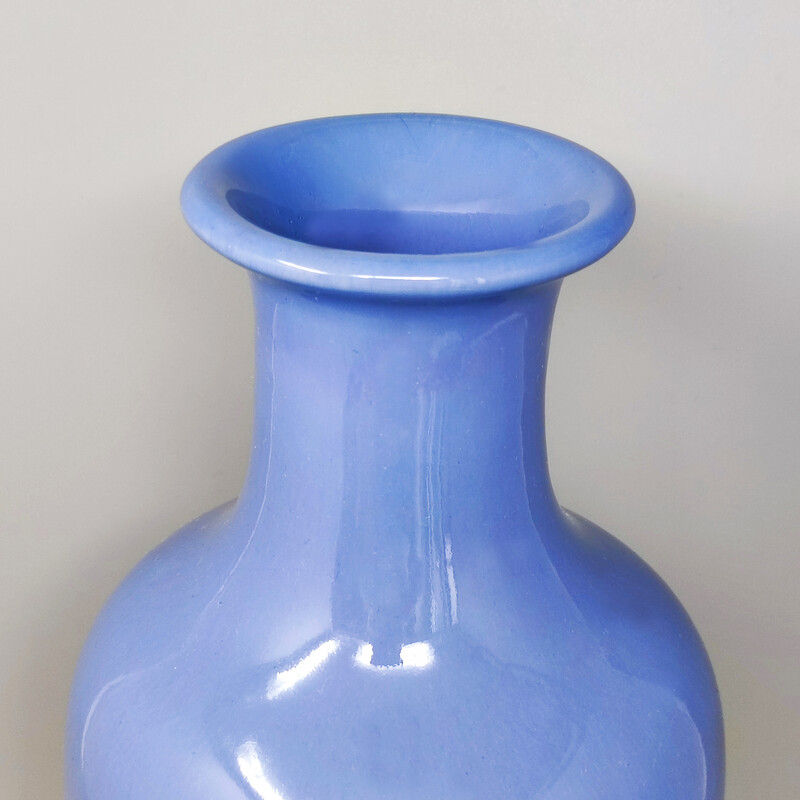 Jarrón de cerámica vintage de F.lli Brambilla, Italia años 70