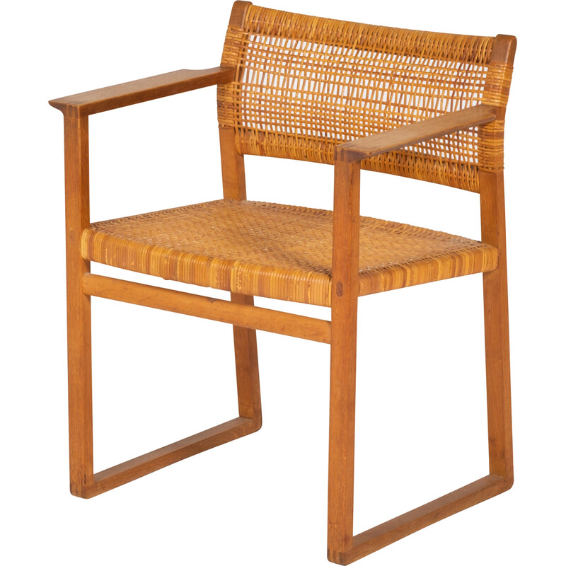 Cadeira de braços dinamarquesa modelo Bm62 de Børge Mogensen para Fredericia Furniture, década de 1960