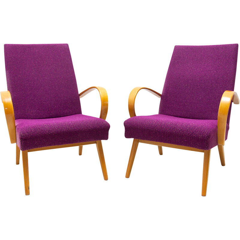 Pair of mid century armchairs by Jaroslav Šmídek, Czechoslovakia 1960s