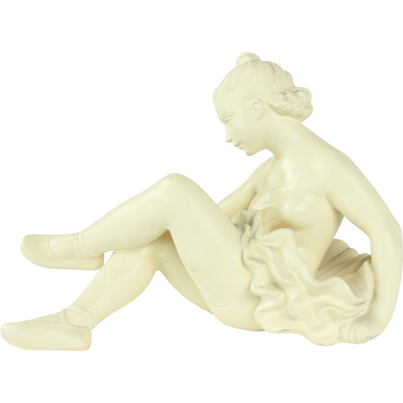 Vintage plaster sculpture by Jihokera, Czechoslovakia 1960s