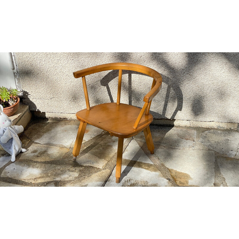 Silla de madera vintage para niños