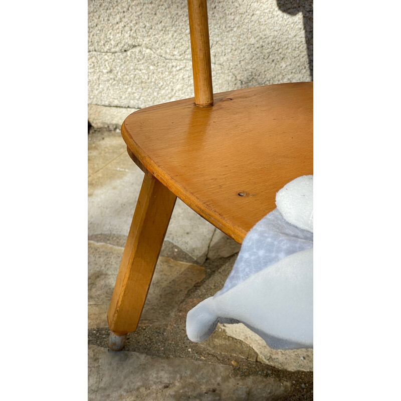 Vintage wooden chair for children