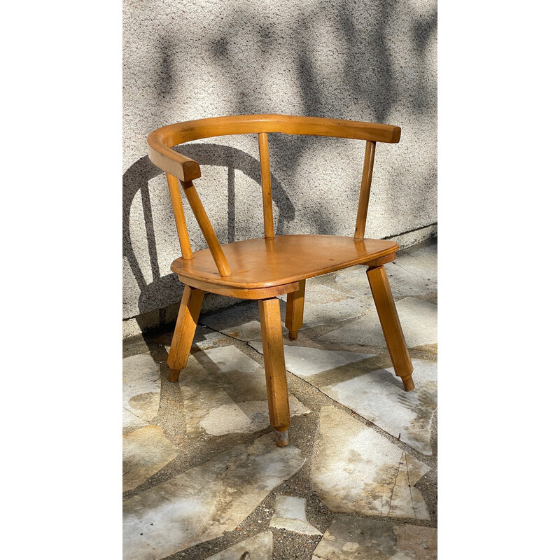 Silla de madera vintage para niños