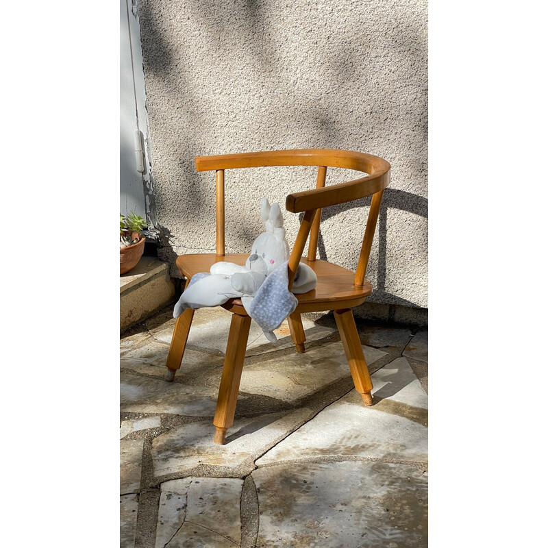 diepte Hectare Classificeren Vintage houten stoel voor kinderen