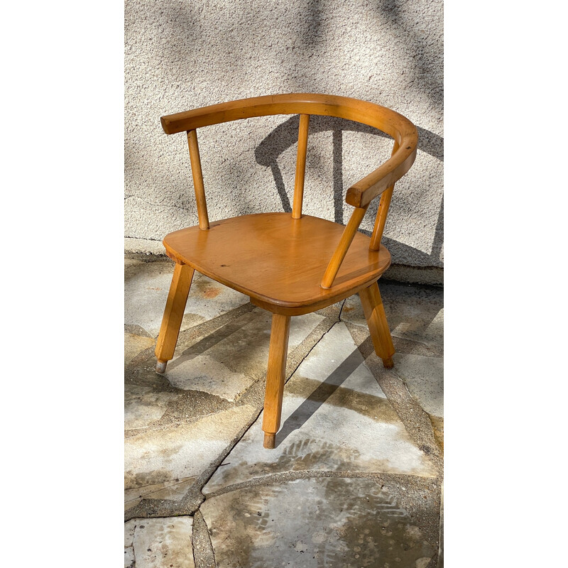 Cadeira Vintage de madeira para crianças