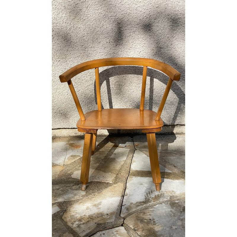 Vintage wooden chair for children