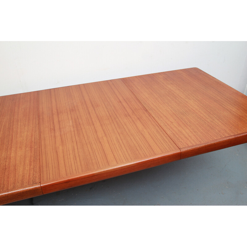 Table extensible vintage en teck et bois par H.W. Klein pour Bramin, Danemark 1960