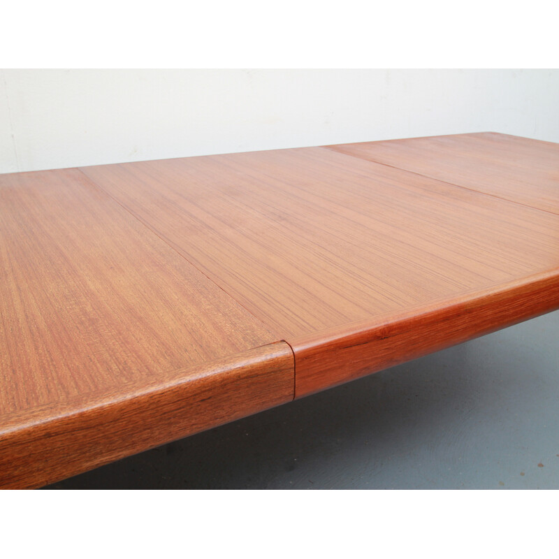 Mesa de madeira e teca extensível Vintage de H.W. Klein para Bramin, Dinamarca Anos 60