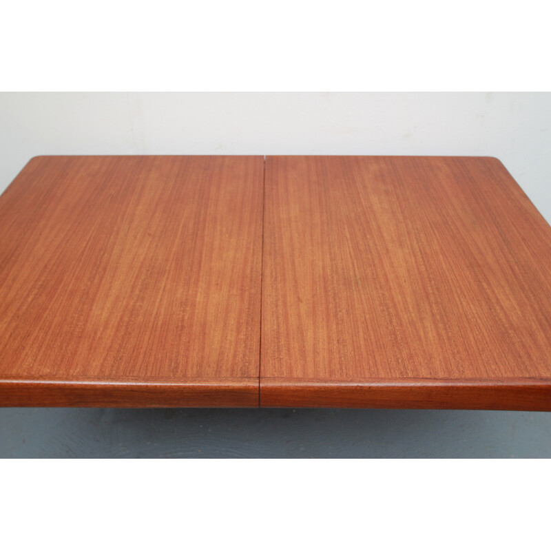 Mesa de madeira e teca extensível Vintage de H.W. Klein para Bramin, Dinamarca Anos 60
