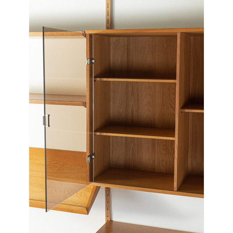 Vintage oakwood shelving system by Kai Kristiansen for Fm Møbler, Denmark 1960s