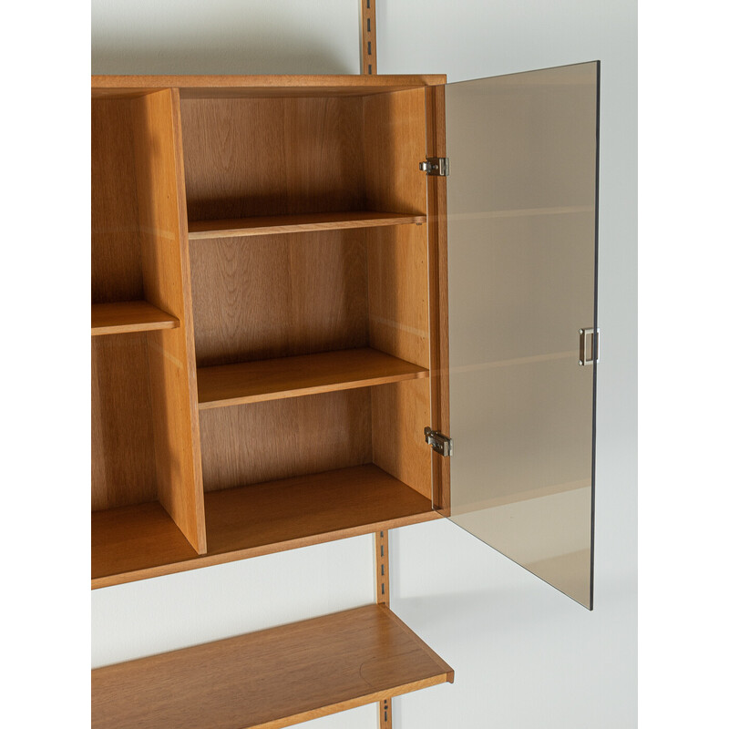 Vintage oakwood shelving system by Kai Kristiansen for Fm Møbler, Denmark 1960s