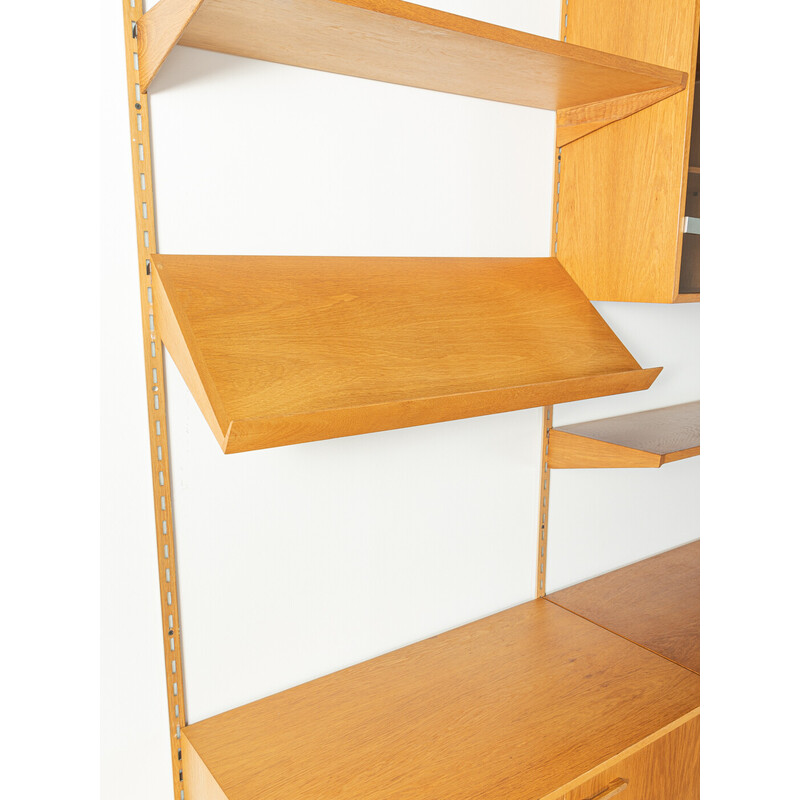 Vintage oakwood shelving system by Kai Kristiansen for Fm Møbler, Denmark 1960s