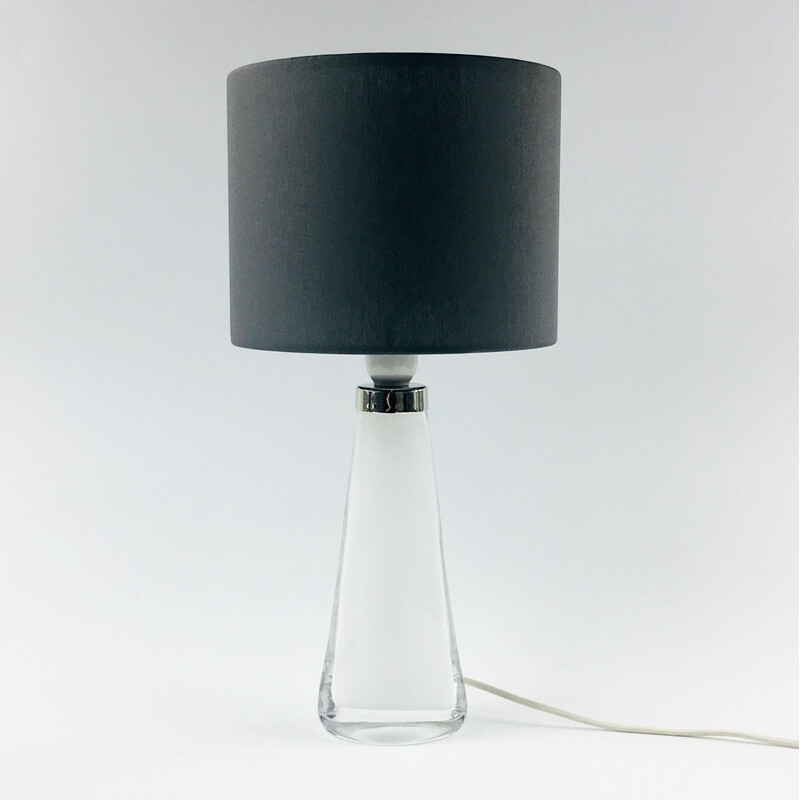 Scandinavian vintage lamp model Rd 1566 in glass by Carl Fagerlund for Orrefors, Sweden 1960s