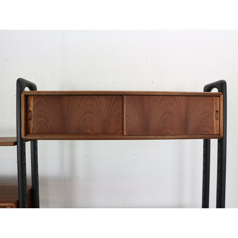 Vintage teak wall unit by Kurt Ostervig for Kp Mobler, Denmark 1960s