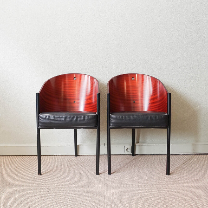 Set of 6 vintage Costes chairs by Philippe Starck for Driade, 1981