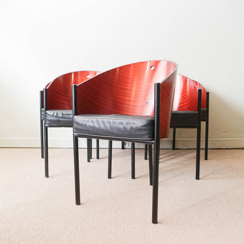 Conjunto de 6 sillas Costes vintage de Philippe Starck para Driade, 1981