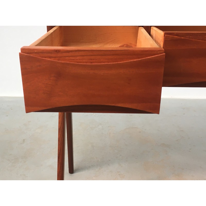 Vintage teak dressing table by Arne Vodder for Oelholm Moebelfabrik, 1960s