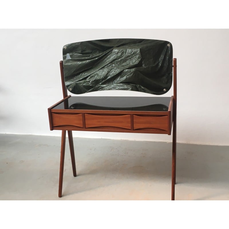 Vintage teak dressing table by Arne Vodder for Oelholm Moebelfabrik, 1960s