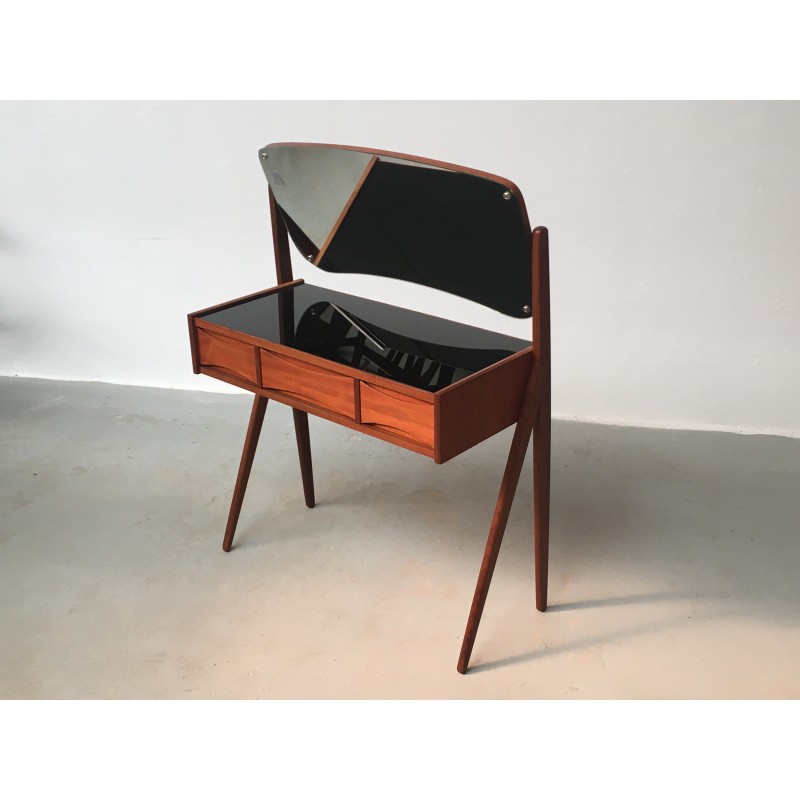 Comodino vintage in teak di Arne Vodder per Oelholm Moebelfabrik, 1960