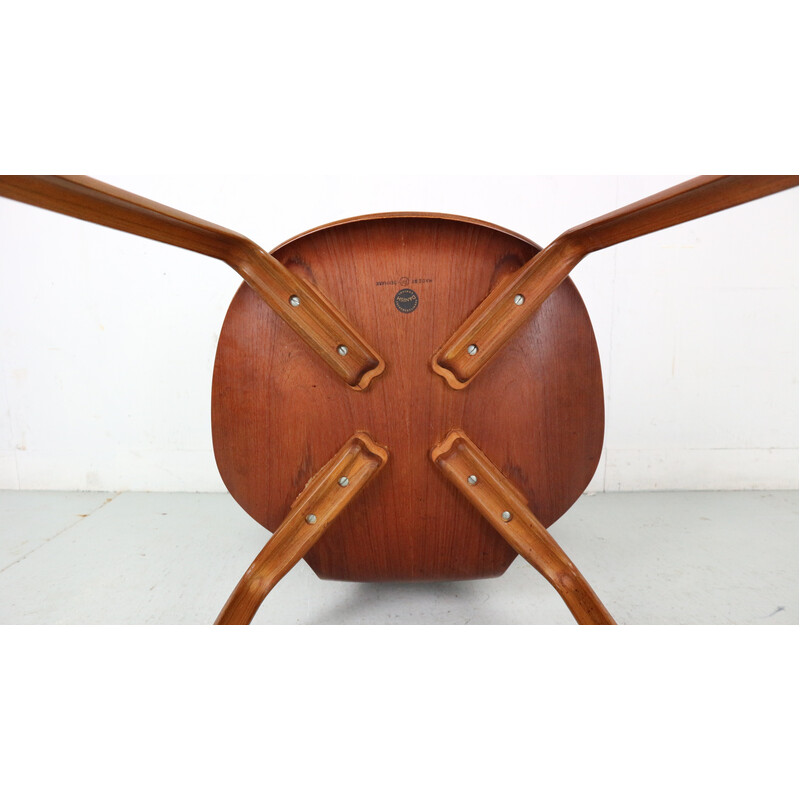 Silla de madera Vintage Grand Prix 4130 de Arne Jacobsen