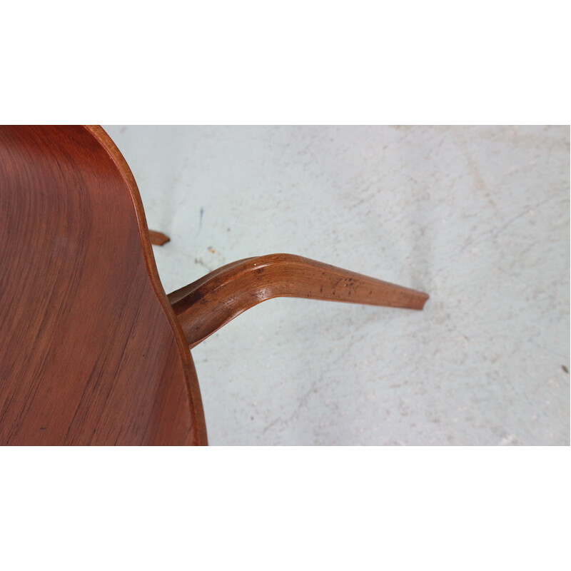 Cadeira de madeira Vintage Grand Prix 4130 por Arne Jacobsen