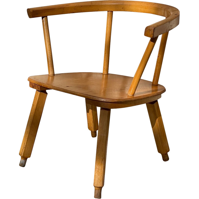 Vintage wooden chair for children