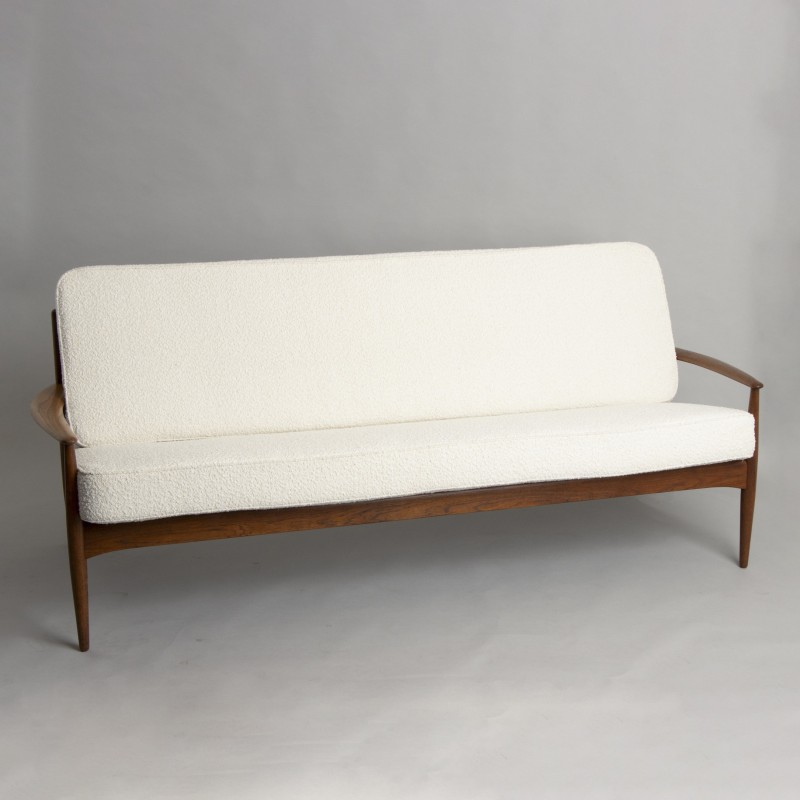 Vintage-Sofa in Stoff von Grete Jalk für France et Son, Dänemark 1960er Jahre