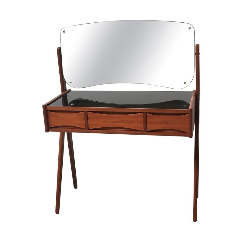 Vintage teak dressing table by Arne Vodder for Oelholm Moebelfabrik, 1960s