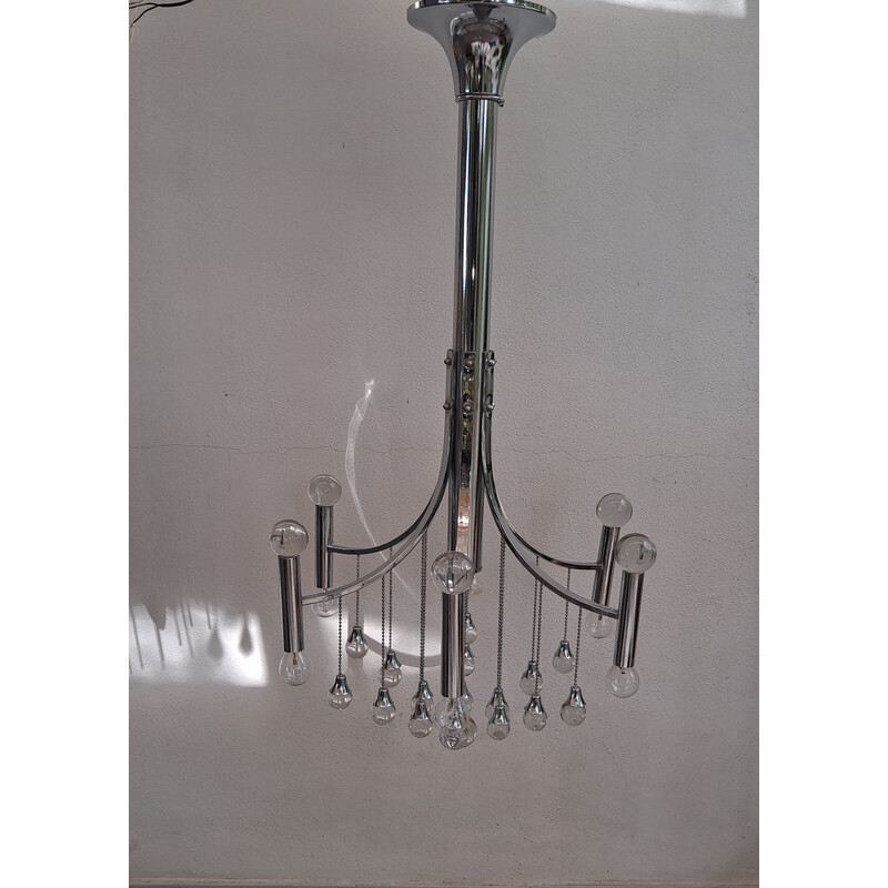 Vintage pendant lamp by Gaetano Sciolari, 1960s