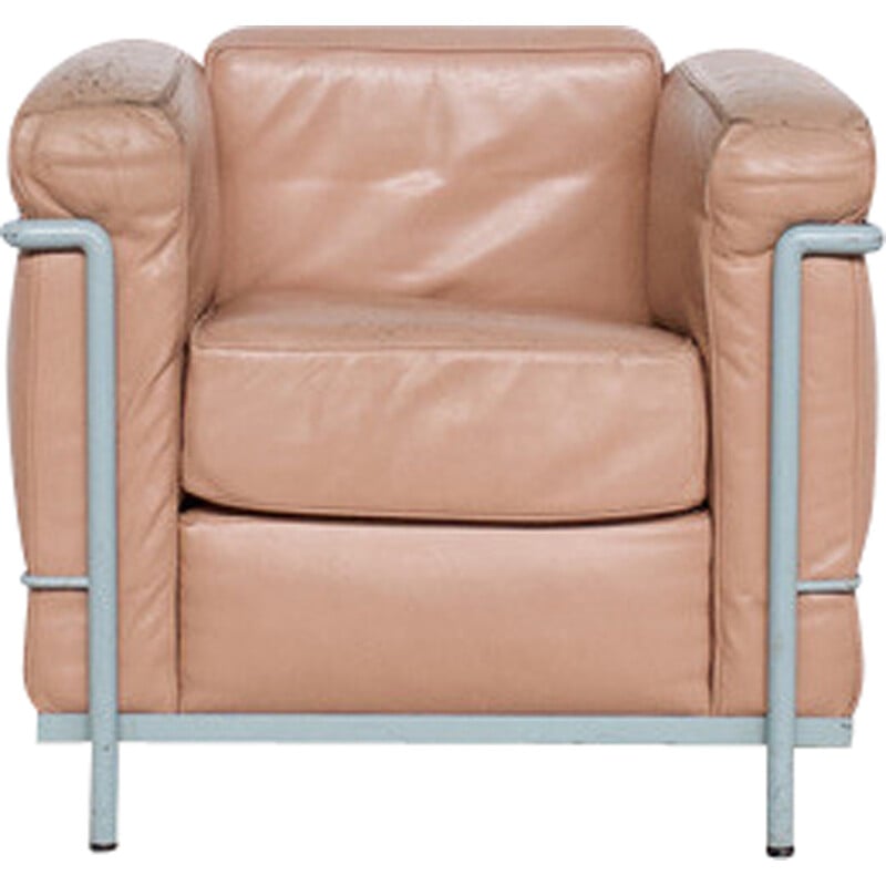 fauteuil vintage Lc2 - cuir vert