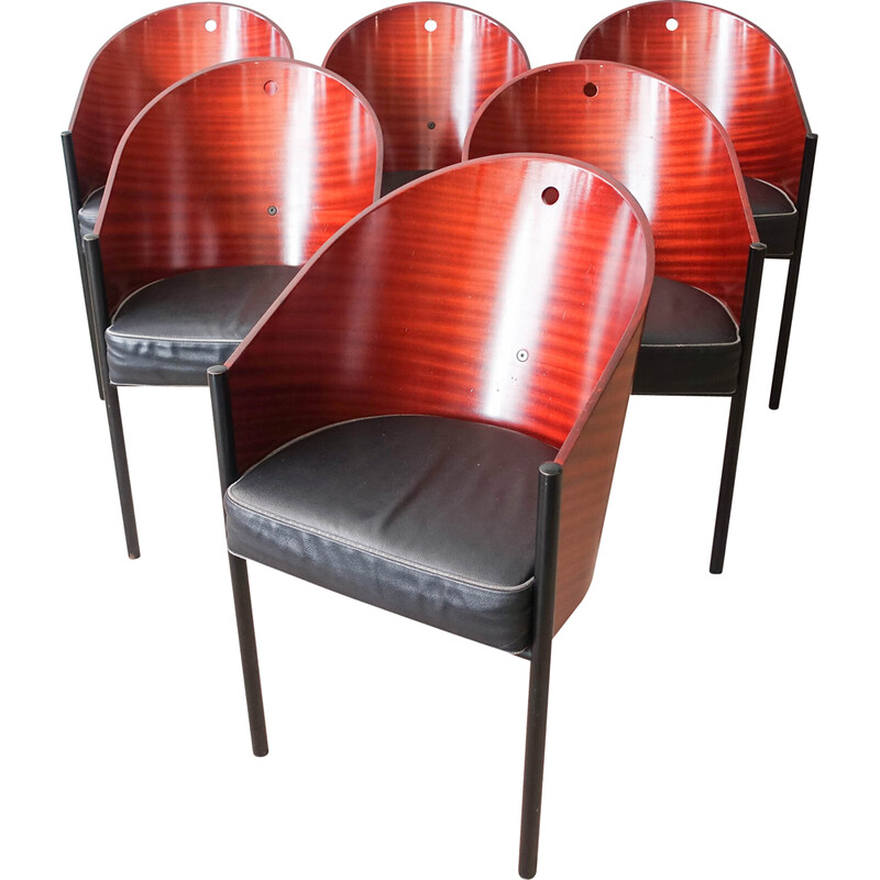 Schuur Noordoosten Conciërge Set van 6 vintage Costes stoelen van Philippe Starck voor Driade, 1981