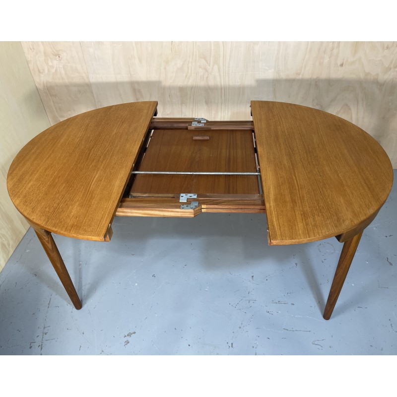 Vintage teak dining set by Hans Olsen for Frem Røjle, Denmark 1950s