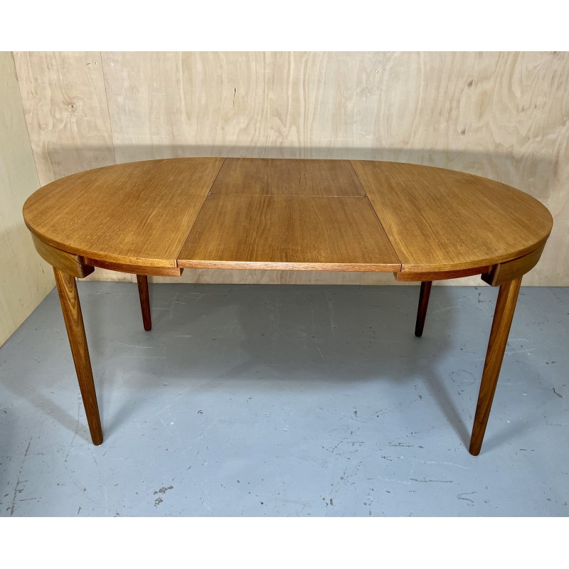 Vintage teak dining set by Hans Olsen for Frem Røjle, Denmark 1950s