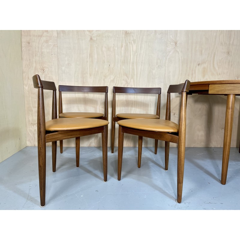 Vintage teak dining set by Hans Olsen for Frem Røjle, Denmark 1950s