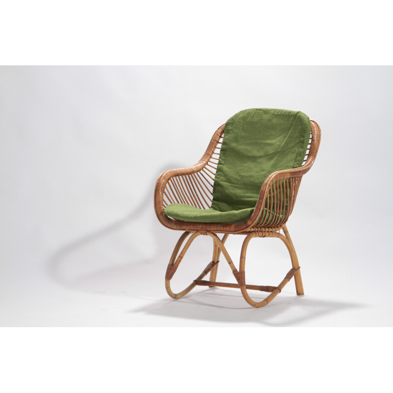 Garden set with armchair by Audoux and Minet - 1950s