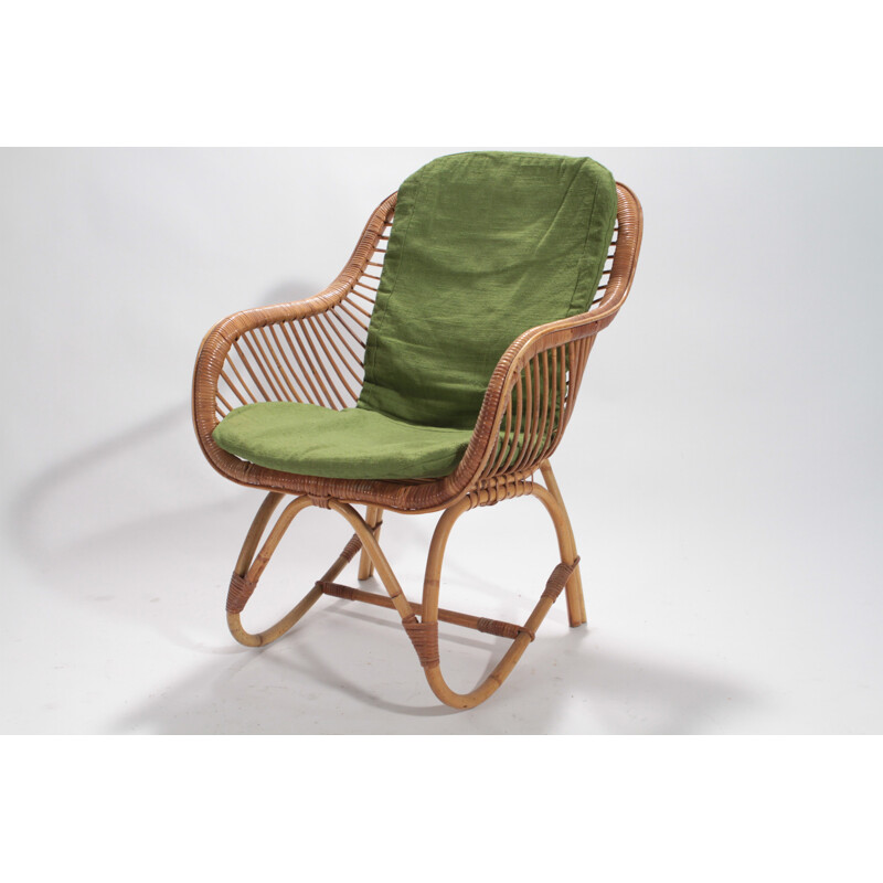 Garden set with armchair by Audoux and Minet - 1950s
