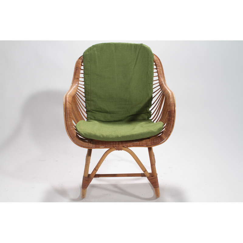 Garden set with armchair by Audoux and Minet - 1950s