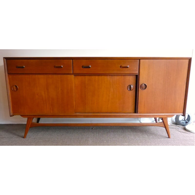 Vintage teak sideboard, Louis VAN TEEFFELEN - 1950s