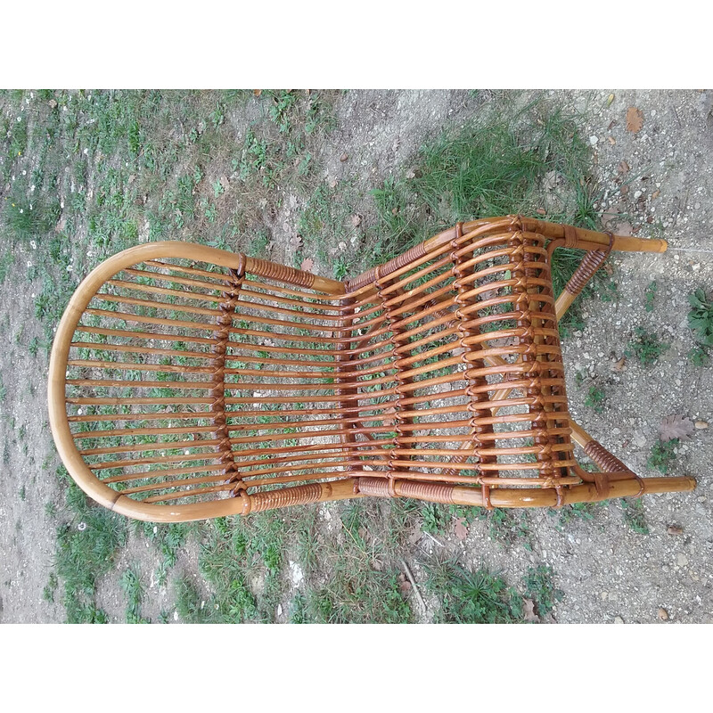 Vintage rattan dining set