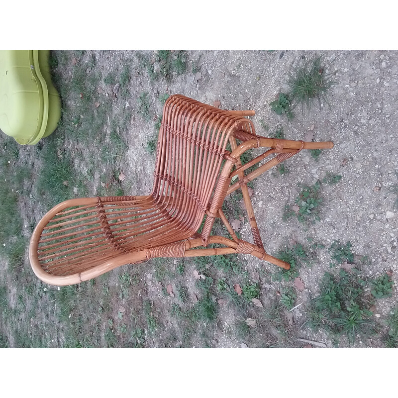 Vintage rattan dining set