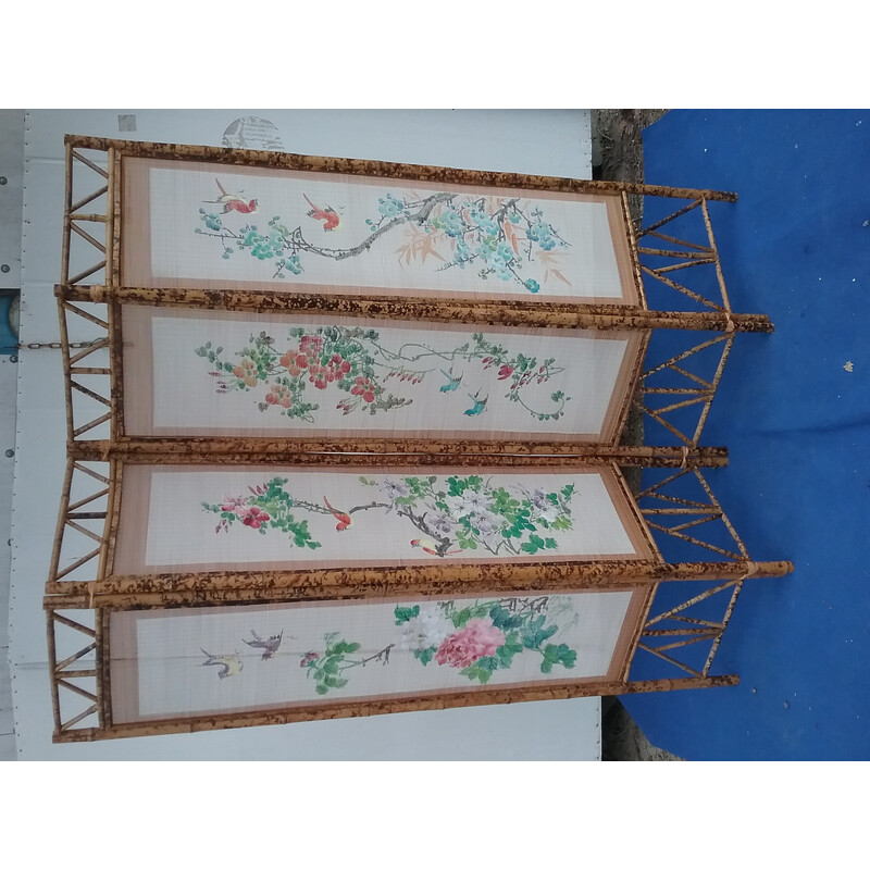 Vintage bamboo screen