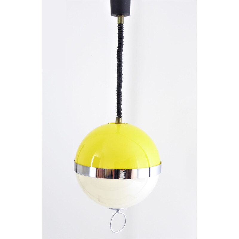 Bicolor "Bowl" ceiling light by Delmas - 1960s