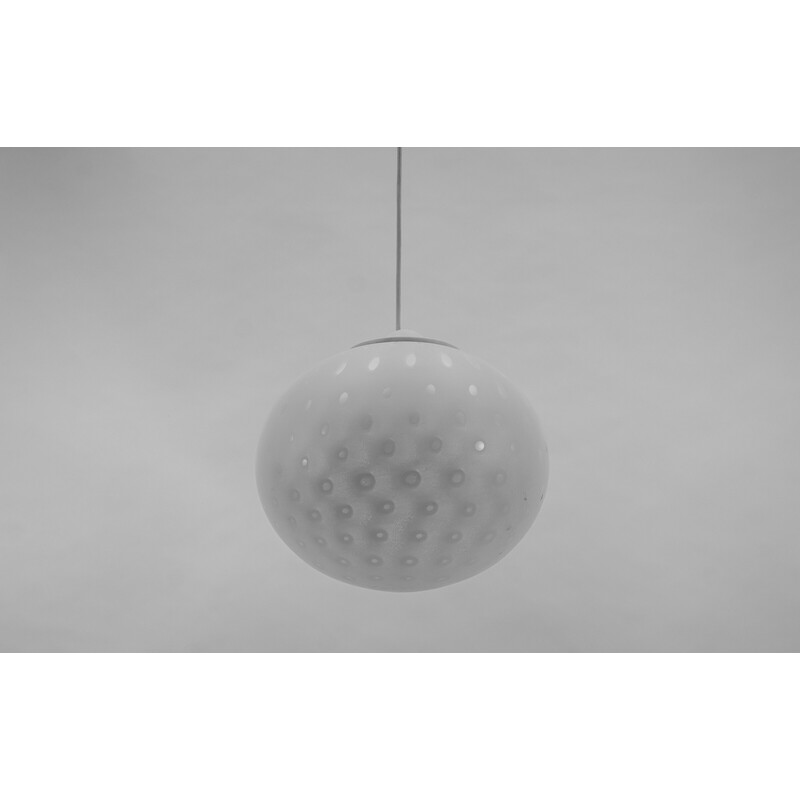 Vintage glass pendant lamp by Aloys Ferdinand Gangkofner for Peill & Putzler