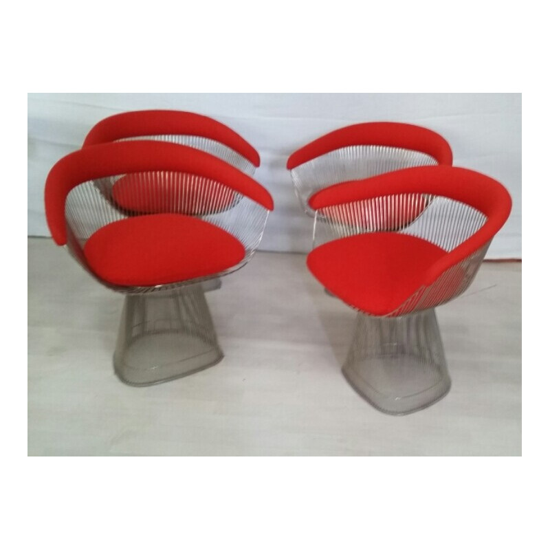 Set of 4 armchairs "Small model" by Warren PLATNER - 1990s