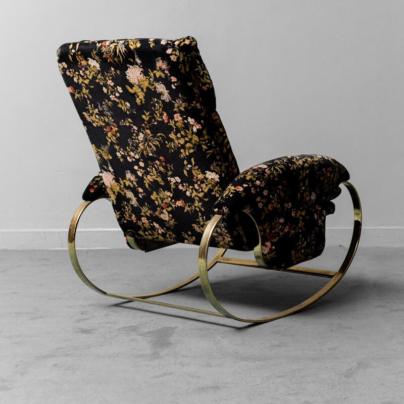Vintage rocking armchair by Guido Faleschini, 1970s