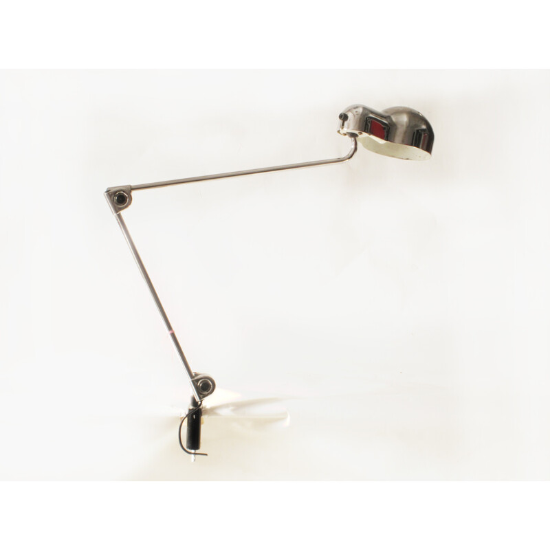 Clamp table light in chromed metal - 1970s