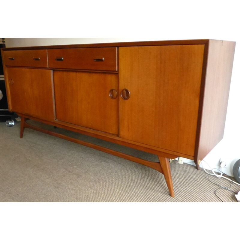 Vintage teak sideboard, Louis VAN TEEFFELEN - 1950s