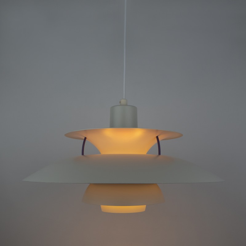 Ph 5 lampada a sospensione danese vintage di Poul Henningsen per Louis Poulsen, anni '58